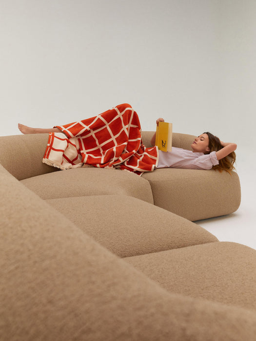 Modular Boucl Corner Sofa Sofia 4-seater