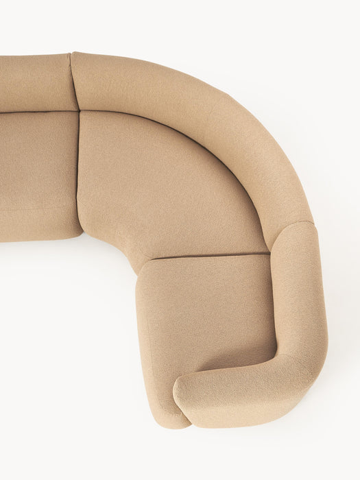 Modular Boucl Corner Sofa Sofia 4-seater