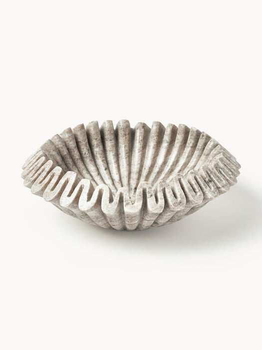 Santorini Handmade Marble Decorative Bowl, Ø 31 cm