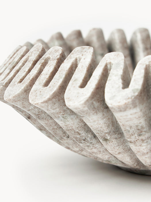 Handmade Marble Decorative Bowl Santorini 31 cm