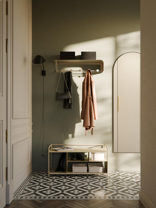 Nash Metal Wall-Mounted Coat Rack