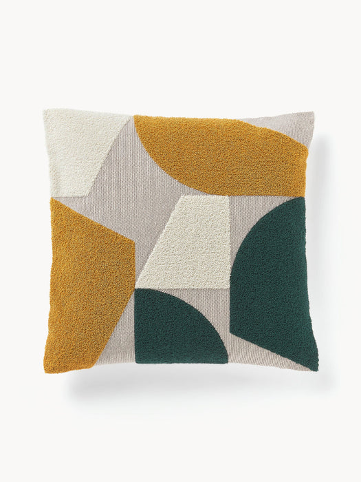 Nomi Cotton Cushion Cover with Abstract Decoration