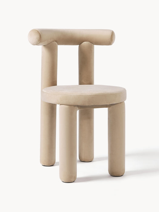 Upholstered Velvet Chair Calan
