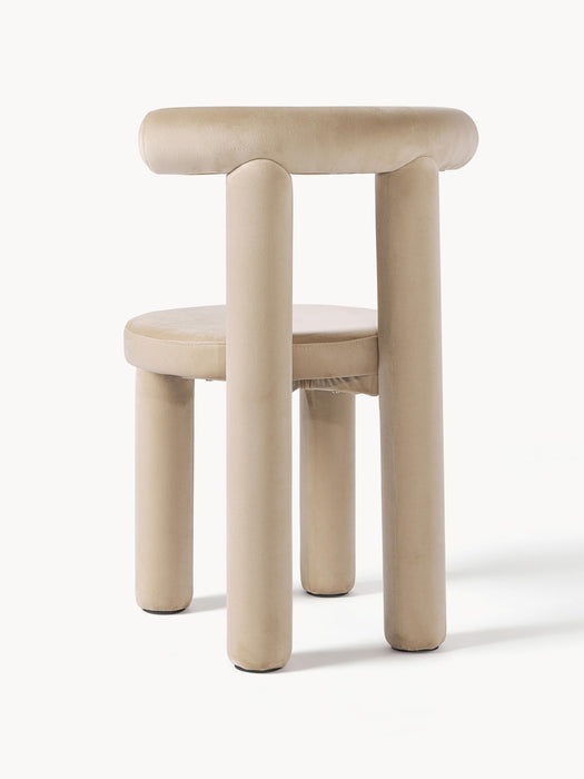 Upholstered Velvet Chair Calan