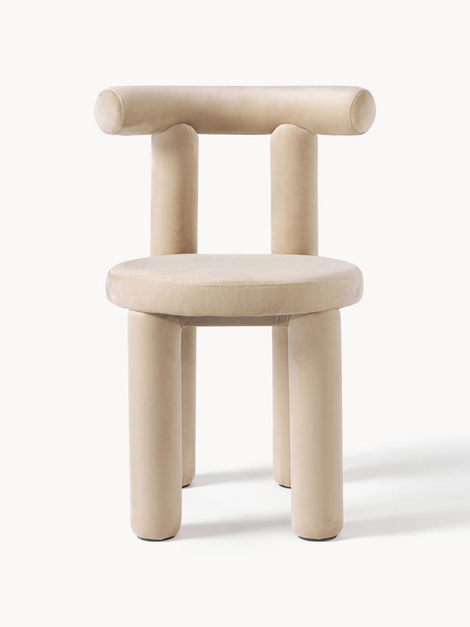 Upholstered Velvet Chair Calan