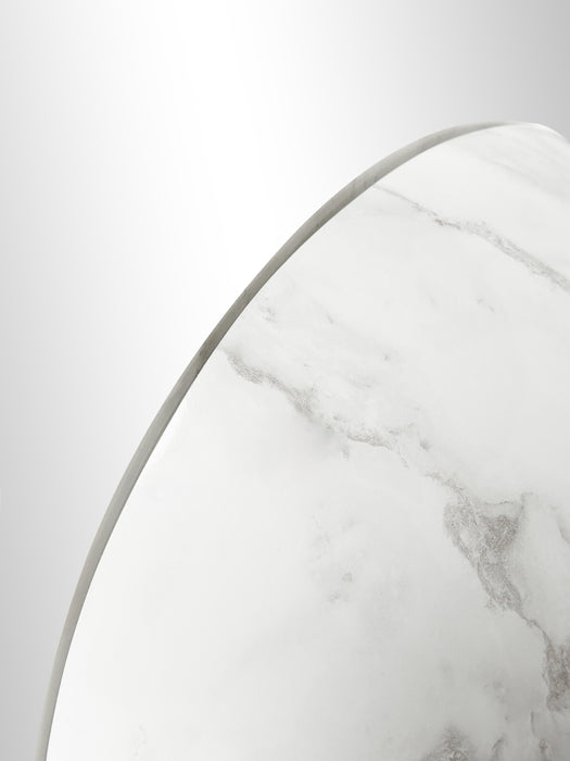 Full-Length Leaner Mirror Bonita with Marble Effect Base