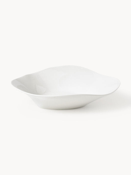 Joana Organic Shaped Porcelain Tableware Set, 4 people, Set of 12