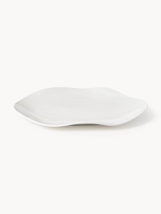 Organic Shaped Porcelain Tableware Set Joana 4 people Set of 12
