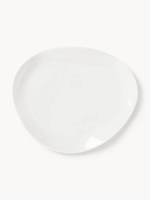 Organic Shaped Porcelain Tableware Set Joana 4 people Set of 12