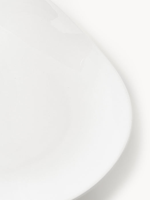 Organic Shaped Porcelain Tableware Set Joana 4 people Set of 12