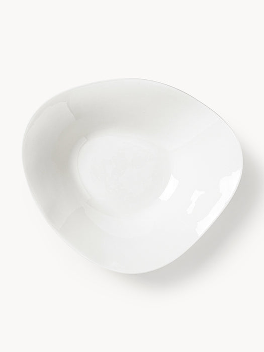 Organic Shaped Porcelain Tableware Set Joana 4 people Set of 12