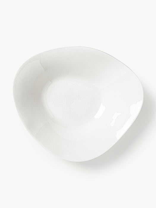 Joana Organic Shaped Porcelain Tableware Set, 4 people, Set of 12