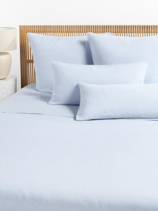 Airy Washed Linen Bed Sheet