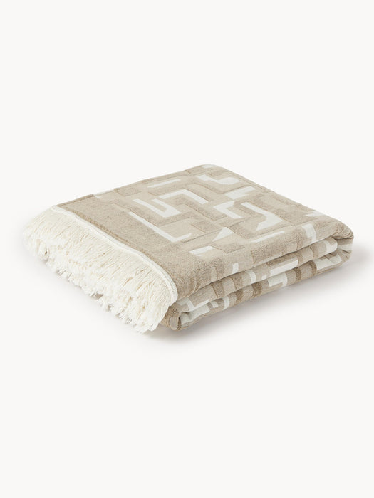 Fran Jacquard Bedspread with Fringed Hem