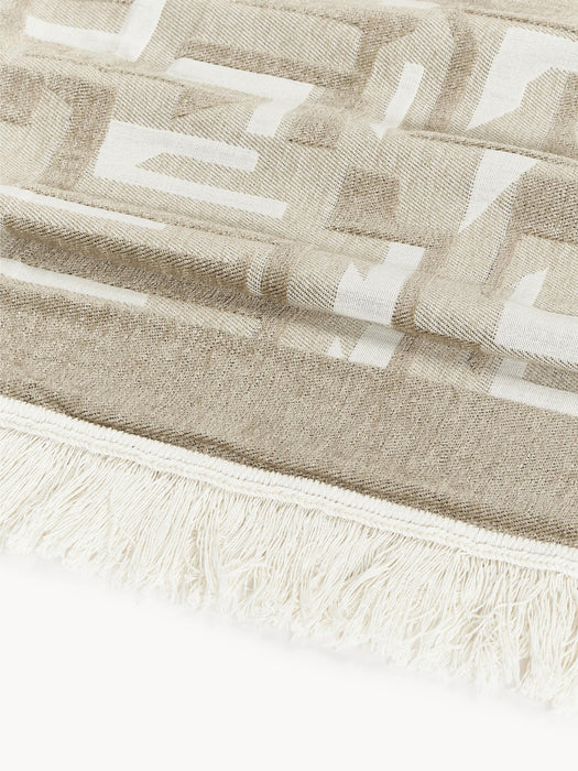 Fran Jacquard Bedspread with Fringed Hem