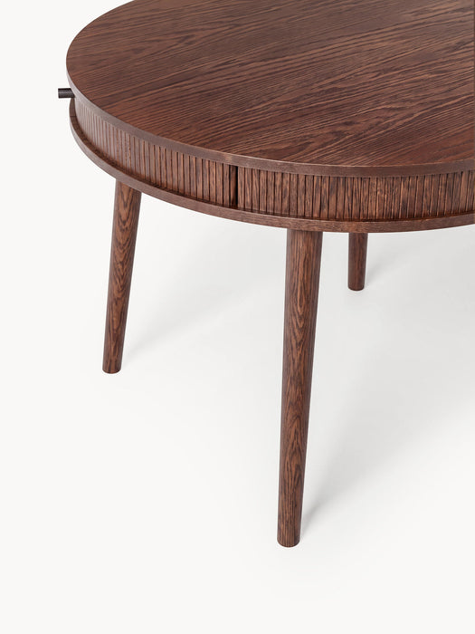 Calary Round Dining Table with Storage Space, in various sizes