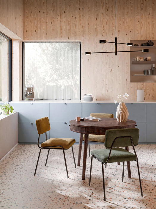 Calary Round Dining Table with Storage Space, in various sizes
