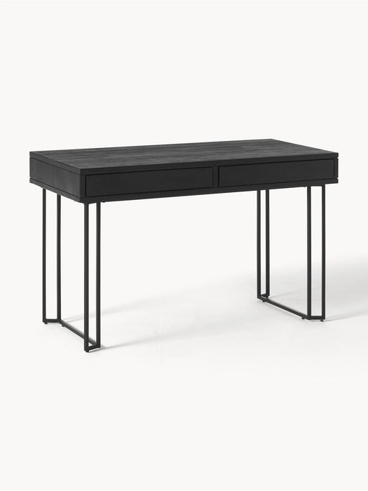 Luca Mango Wood Desk with Drawers