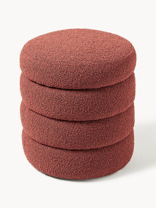 Alto Bouclé Pouffe with Storage Space