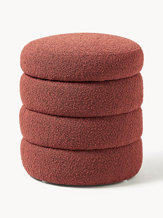 Boucl Pouffe Alto with Storage Space