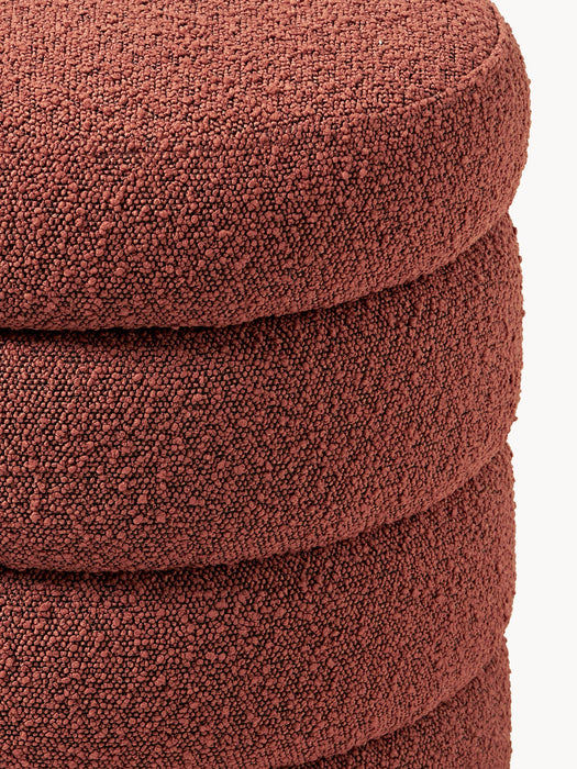 Alto Bouclé Pouffe with Storage Space