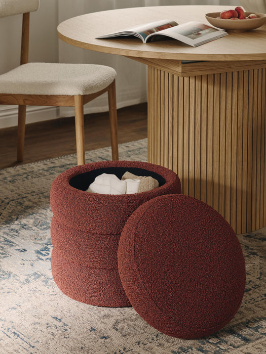 Boucl Pouffe Alto with Storage Space