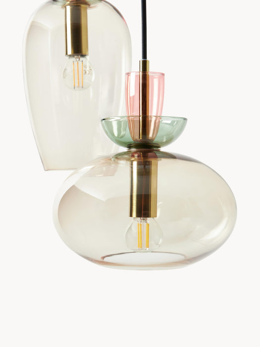 Coloured Glass Pendant Light Nyra