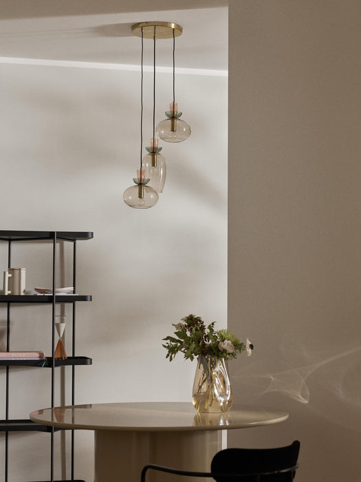 Coloured Glass Pendant Light Nyra