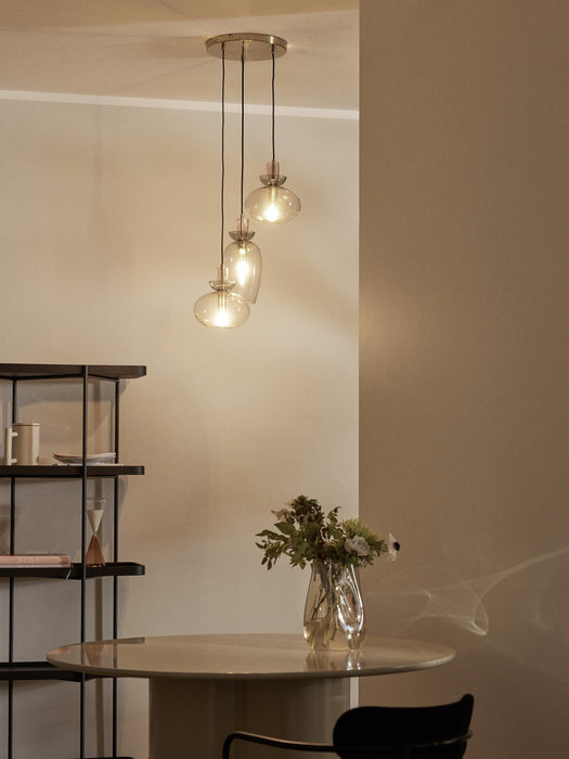 Coloured Glass Pendant Light Nyra