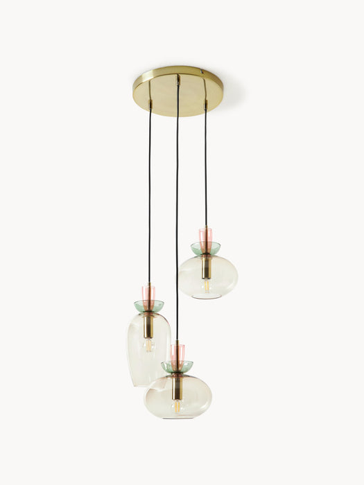 Coloured Glass Pendant Light Nyra