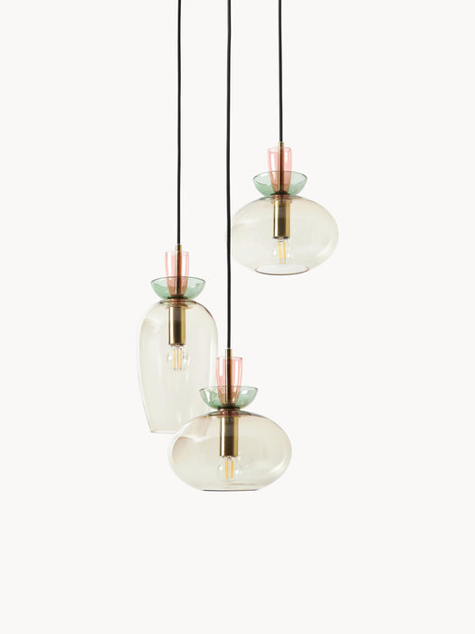Coloured Glass Pendant Light Nyra