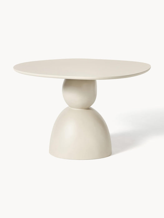 Sahra Round Dining Table with Organic Design, in various sizes