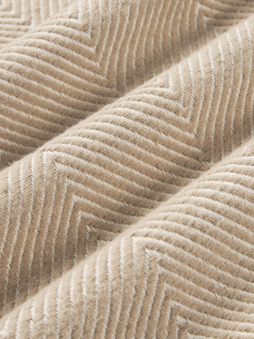 Agatha Cushion Cover with Herringbone Pattern