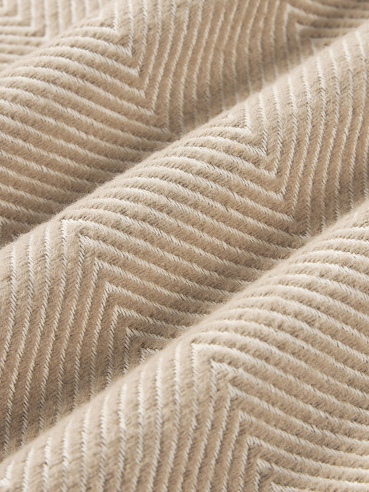 Cushion Cover Agatha with Herringbone Pattern