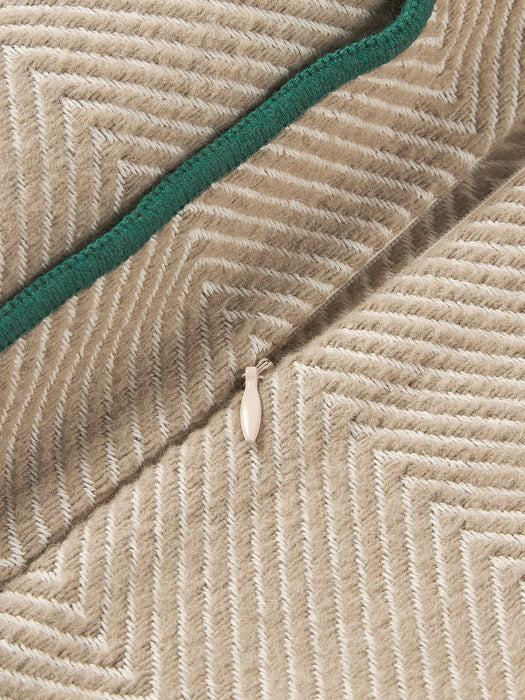 Agatha Cushion Cover with Herringbone Pattern