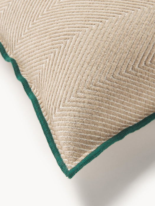 Cushion Cover Agatha with Herringbone Pattern