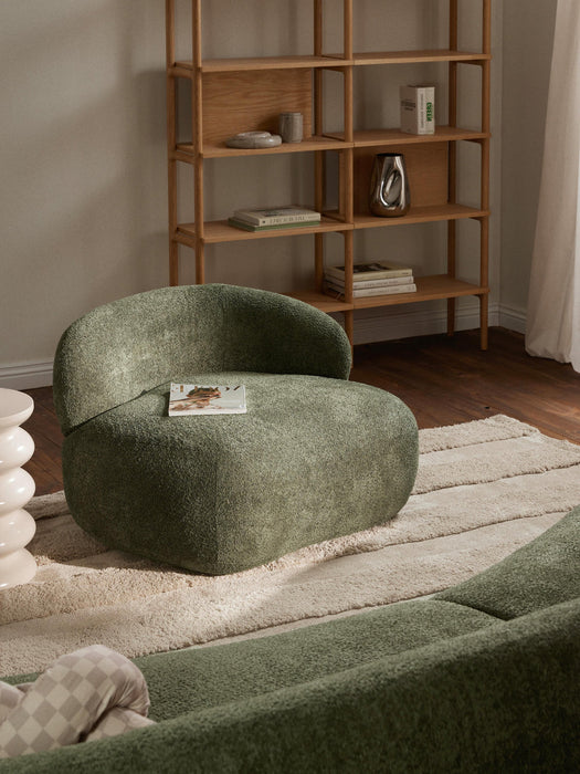 Alba Teddy BouclÃ© Lounge Chair