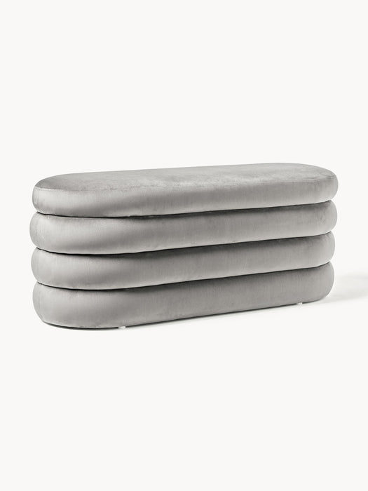 Velvet Upholstered Bench Alto with Storage Space