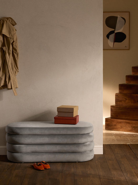 Velvet Upholstered Bench Alto with Storage Space