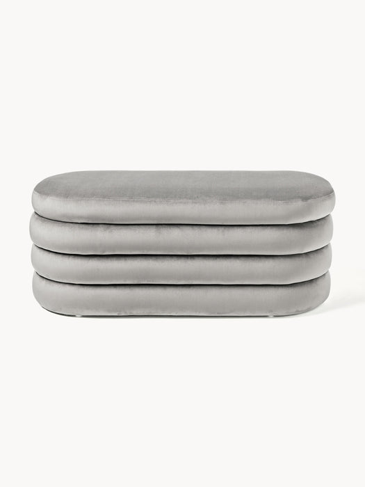 Velvet Upholstered Bench Alto with Storage Space