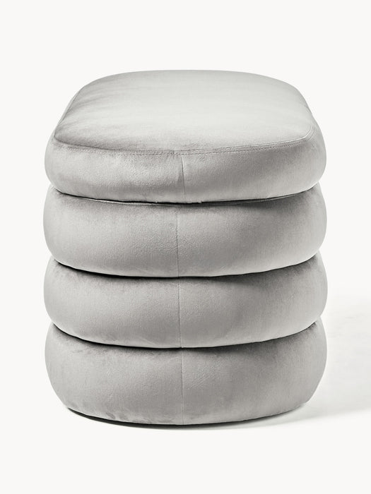 Velvet Upholstered Bench Alto with Storage Space
