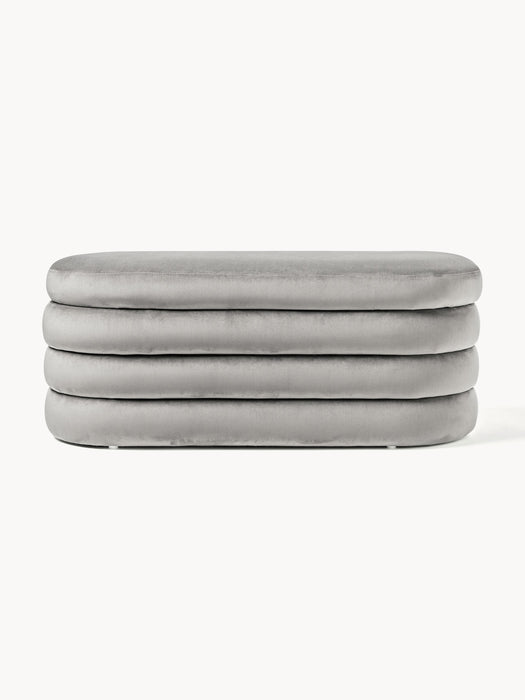 Velvet Upholstered Bench Alto with Storage Space