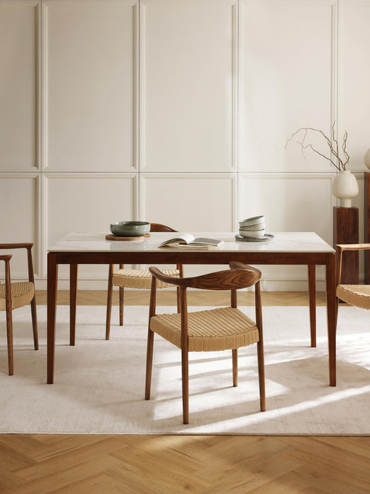 Jackson Marble Effect Dining Table, in various sizes
