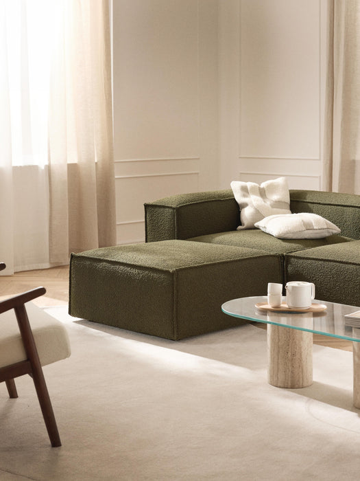 Boucl Modular Sofa Lennon 4-seater with Ottoman leftright