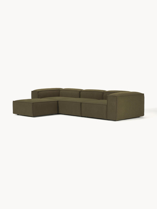Boucl Modular Sofa Lennon 4-seater with Ottoman leftright