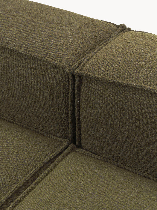 Boucl Modular Sofa Lennon 4-seater with Ottoman leftright