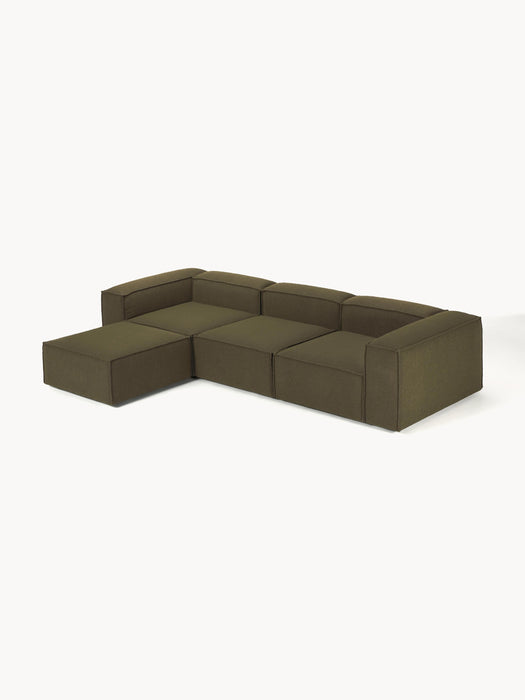 Boucl Modular Sofa Lennon 4-seater with Ottoman leftright