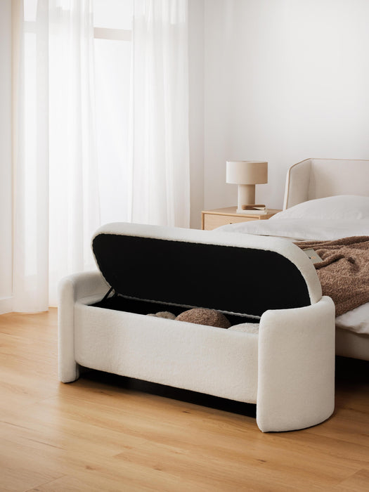 Teddy Upholstered Bench Benji with Storage Space