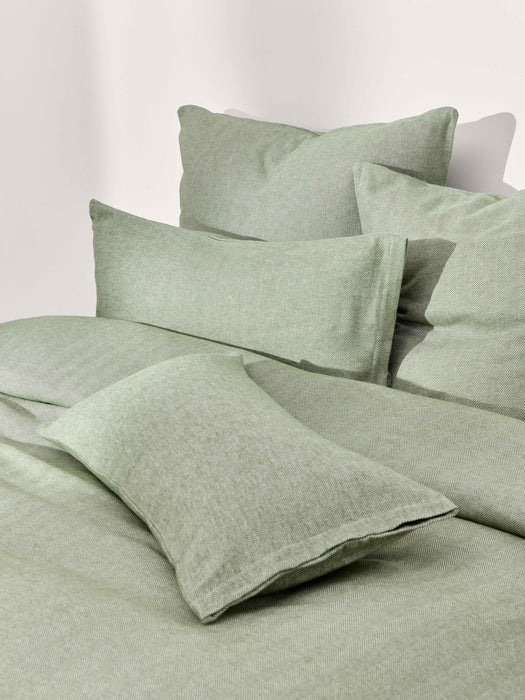 Flannel Duvet Cover Wanda with Herringbone Pattern