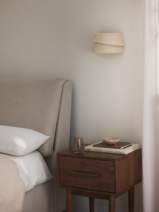 Wall Lamp Nyla with An Asymmetrical Lampshade